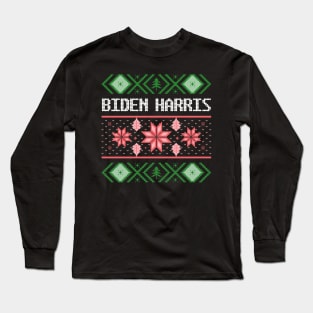 biden harris ugly christmas sweater Long Sleeve T-Shirt